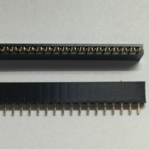 Female header pin header 1*60 U-type circuit board socket Plastic height 6 3MM gold-plated welding feet