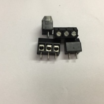 PCB screw terminal blocks 301V 2P 3P 6P 9P splicable black slotted screw copper parts