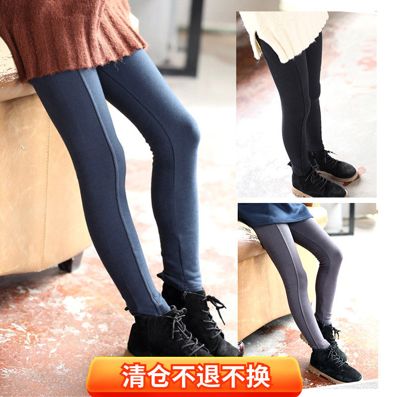 (Clearance) Girls' Underwear Pants Spring and Autumn Thin Fleece Outer Pants Warm Thin Fleece