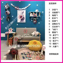 Childrens delivery real scene Production self-assembly photography Photo studio store photo Nordic Korean props New