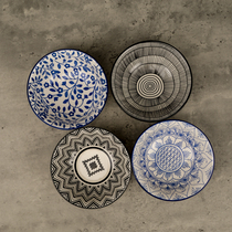 Foreign Trade Outlet European Glazed Color Feature Small Soup Bowl Wonton Bowl of Bowl Salad Fruit Bowl