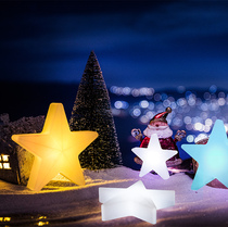 led star light net red outdoor luminous five-pointed star light chandelier hand-held stage performance activity hanging decorative light
