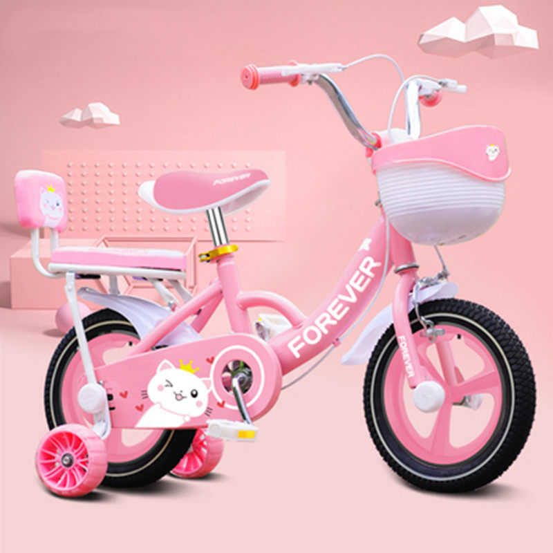 Child bike girl 3-6 1 9-10 year old 2 children Princess Baby baby carrier baby pedal bikes girl three rounds