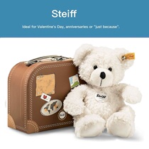 German steiff genuine limited edition teddy bear small box white teddy bear doll plush toy