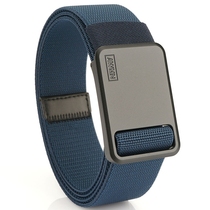 Multifunctional mens casual automatic tactical woven elastic belt zinc alloy Japanese buckle outdoor belt trouser belt