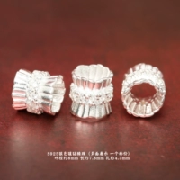 Серебро 37#925 с бриллиантами, бусины на талии диаметром 8 мм.