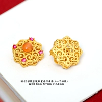 Вишнево-красный аксессуар, серебро 26 пробы