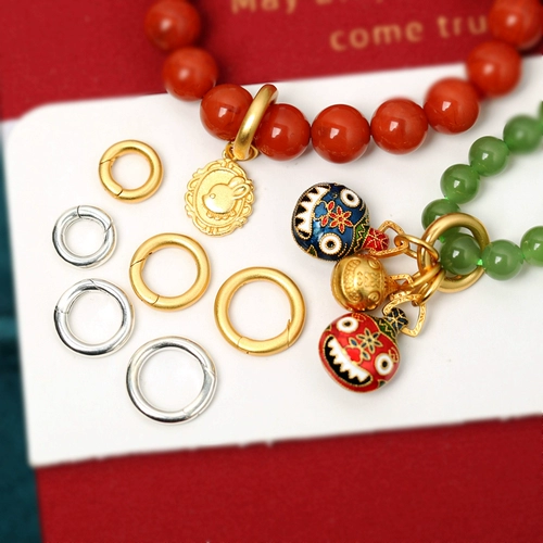 Универсальные колечки для украшений и бижутерии, аксессуар, браслет, ожерелье, подвеска, серебро 925 пробы, DIY