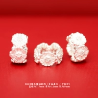 178# серебряный бриллиант диаметром 7,7 мм, пятигранный цветок