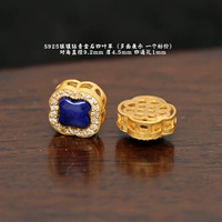 76 # серебро, инкрустированный бриллиантами, лазуритом, четырехлистным клевером