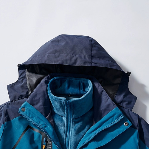 Зимняя съемная удерживающая тепло куртка для работы подходит для мужчин и женщин, комплект, «три в одном», делается под заказ, с печатью вашего логотипа