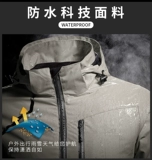 Осенняя мужская дорожная тонкая ветрозащитная водонепроницаемая куртка для работы для влюбленных, делается под заказ, с печатью вашего логотипа