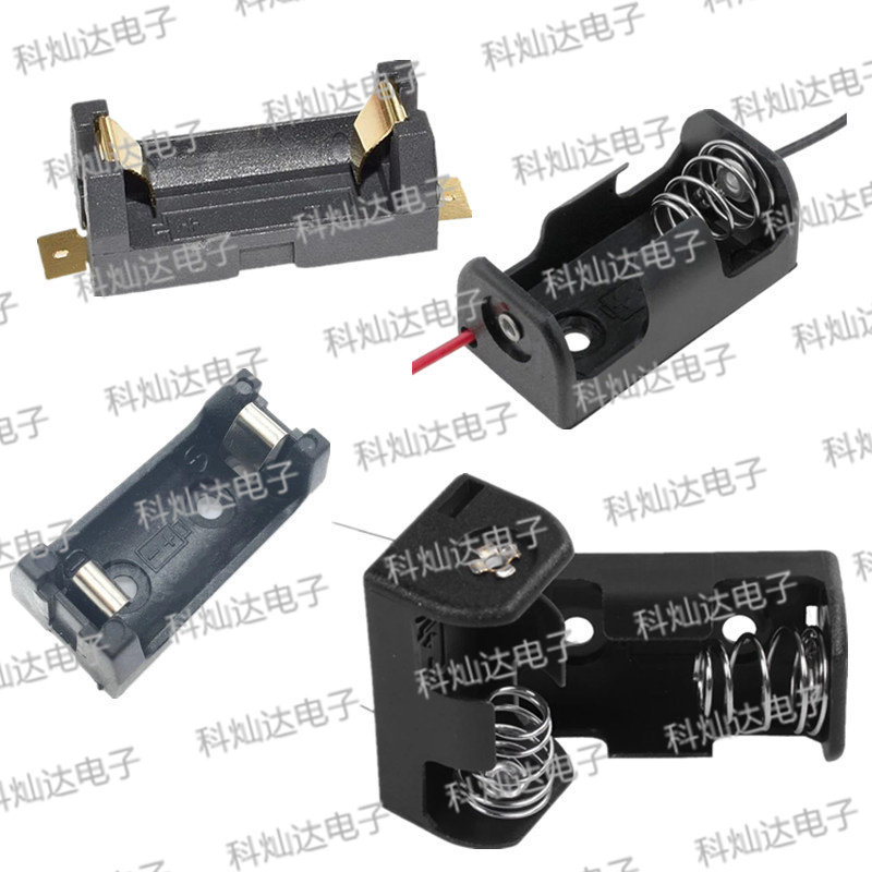 1 2AA battery holder ER14250 battery case Single section 14250 battery case with small black clamp CR2 battery holder