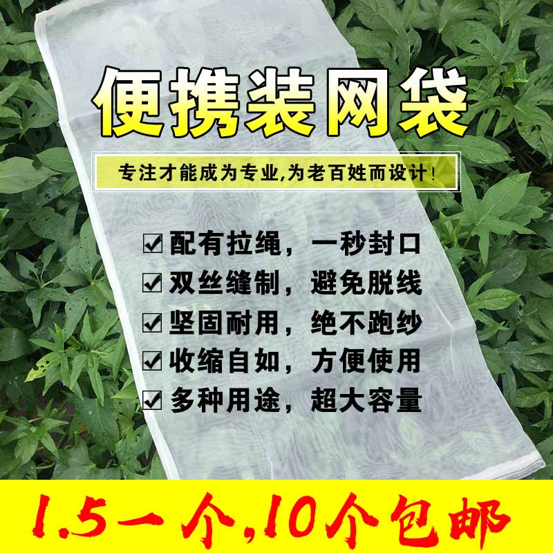 Encrypted thickened nylon mesh bag 100 mesh 80 mesh ham and eel anti-insect breathable small mesh portable professional snake