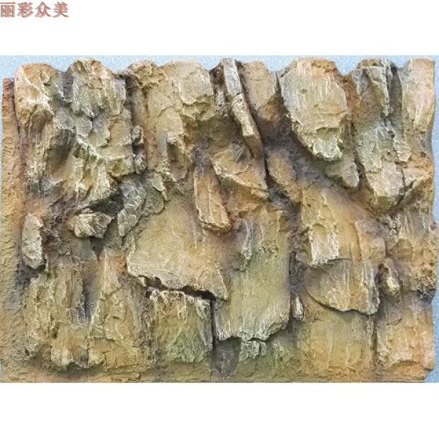 Background board 3D three-dimensional aquarium water fish tank creeping pet box Rainforest landscape home hotel decoration