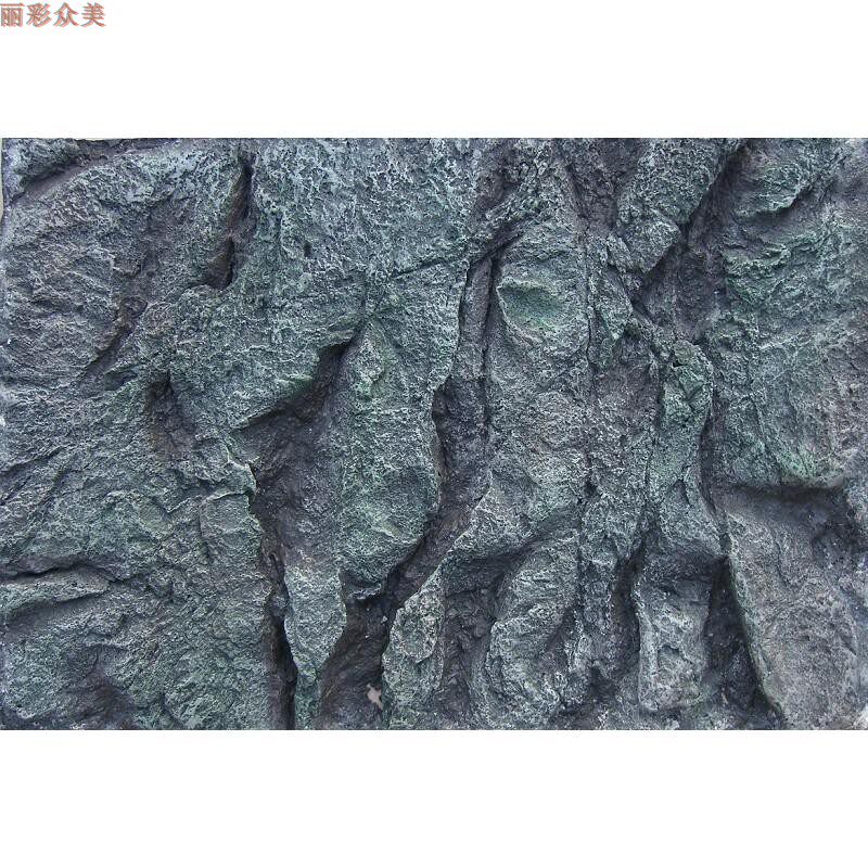 PU background plate Three lakes Ci carved freshwater fish tank climbing pet aquarium rainforest landscape home hotel decoration Qinglong stone