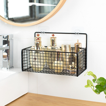 Toilet shelf Bathrooms Bathroom Wash Room Free of perforated walls hanging basket Toilet Bathroom Wall-mounted containing baskets