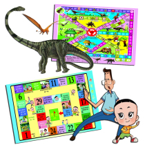 New dinosaur traffic flying chess Big head son good habit Board game one-in-one flying chess Colosseum chess Childrens flight