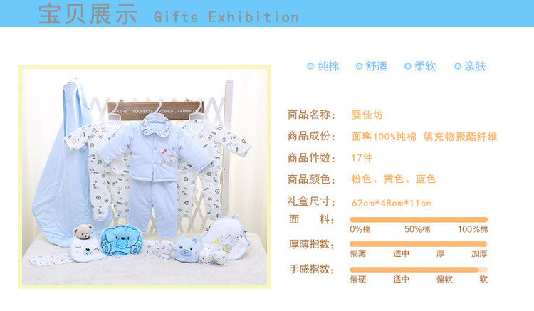 Coffret cadeau pour nouveau-né - Vêtements + Fournitures - Ref 1953137 Image 6