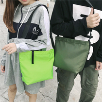 2021 new waterproof nylon cross bag mens fashion brand sports shoulder bag hip hop small satchel bag forgive Green