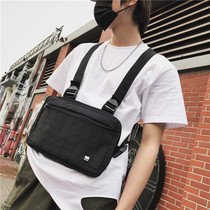@ sunman original ins same trampoline bag tooling function hip-hop tactical vest vest multi-pocket chest bag tide