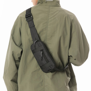 Sports waist bag, trendy brand, lightweight chest bag, crossbody bag