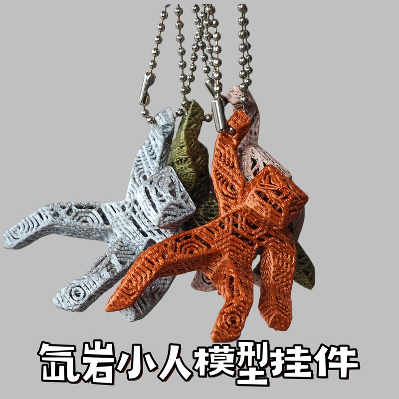 Xenolith Figurine Keychain from the Movie Save the Planet, Save Yourself, 3D Printed Desktop Ornament, Backpack Pendant
