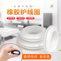 White rubber double coil outlet wiring distribution box cabinet waterproof cross-hole O-type seal ring