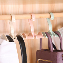 Creative bag storage rack wardrobe free incognito adhesive hook hanger household hanging tie shelf gua bao jia coat hook