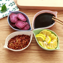 Creative daily tableware Environmental protection wheat stalk leaves small plate Vinegar dish Soy sauce dish Seasoning dish Meal dish dish dish snack
