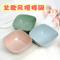 Mixing bowl container plastic drop-proof square girl heart cute material for making slime crystal mud foaming glue