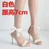 Mùa hè mới bong bóng ruy băng bướm cao gót cỡ nhỏ 31 32 33 size lớn 40 41 42 43 dép nữ dép hermes nữ Sandal