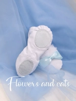 Синие туфли с бантиком