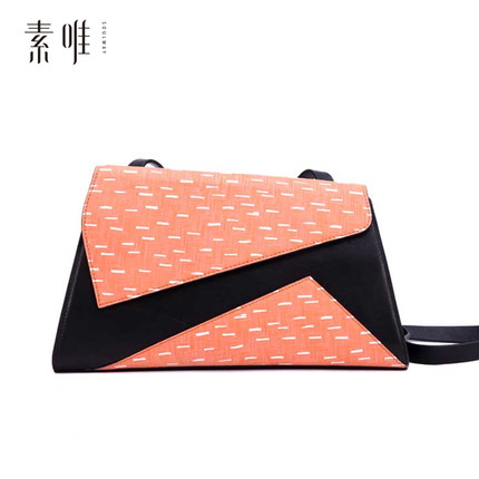 [顺丰包邮]素唯原创真皮单肩斜挎包女 个性百搭