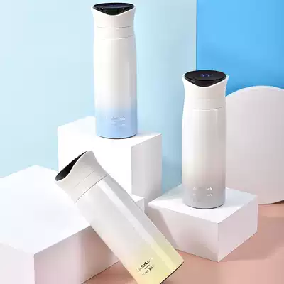 Music clasp intelligent temperature insulation Cup 304 stainless steel portable thermos cup for men and women simple couple water Cup