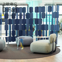 Modern minimalist office mobile rotating screen rotating decorative aisle partition office beauty salon club sales department rest area