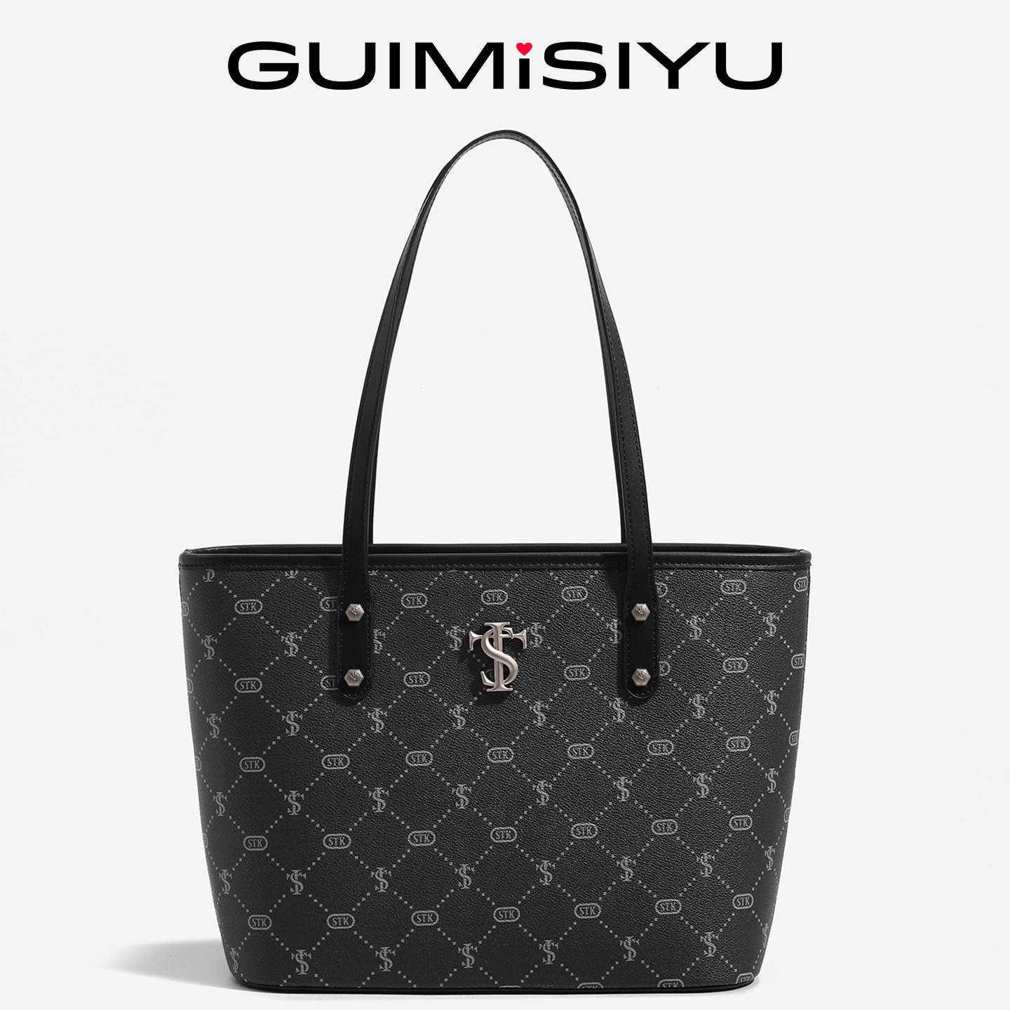 STK Tote Bag for College Students, Work, and Commuting - Elegant Versatile Handbag, Shoulder and Underarm Bag - Thumbnail 2