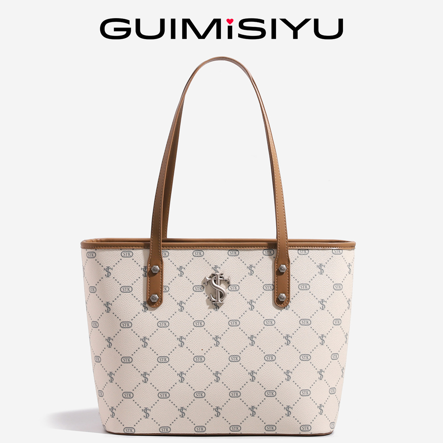 STK Tote Bag for College Students, Work, and Commuting - Elegant Versatile Handbag, Shoulder and Underarm Bag - Thumbnail 6