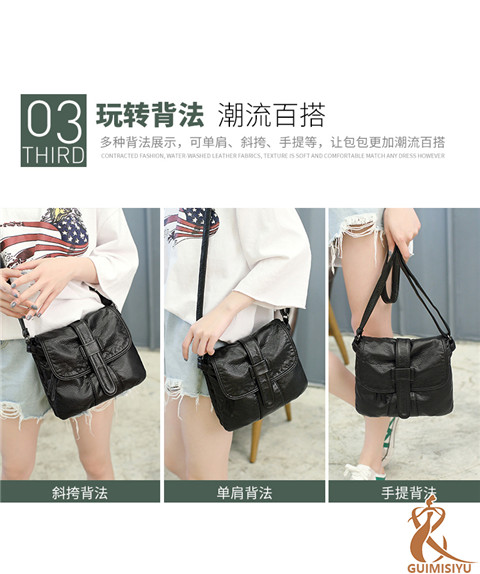 Túi nữ 2018 mới thời trang nhỏ túi vuông túi Messenger vai túi rửa da mềm da hoang dã ladies mini bag túi nữ hàng hiệu