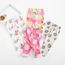 Female baby Autumn leggings infant outer wear kai dang trousers summer thin 0-1 years old 2 weeks leisure little girl
