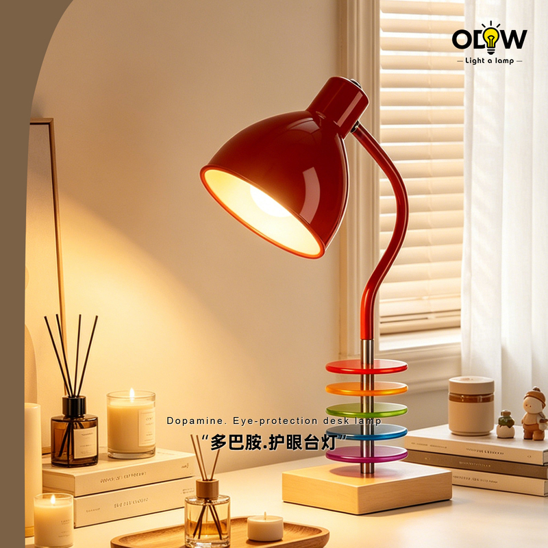 Bedroom Bedside Table Lamp Dopamine Colorful Atmosphere Lamp Cartoon Ornament Children's Study Eye Protection Decorative Desktop Lamp Bedroom Bedside Table Lamp Dopamine Colorful Atmosphere Lamp Cartoon Ornament Children's Study Eye Protection Decorative Desktop Lamp