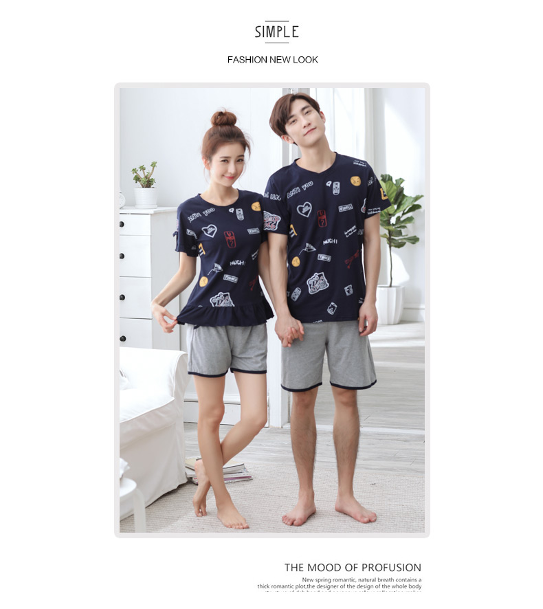 Pyjama mixte en Coton à manche courte - Ref 3005860 Image 30