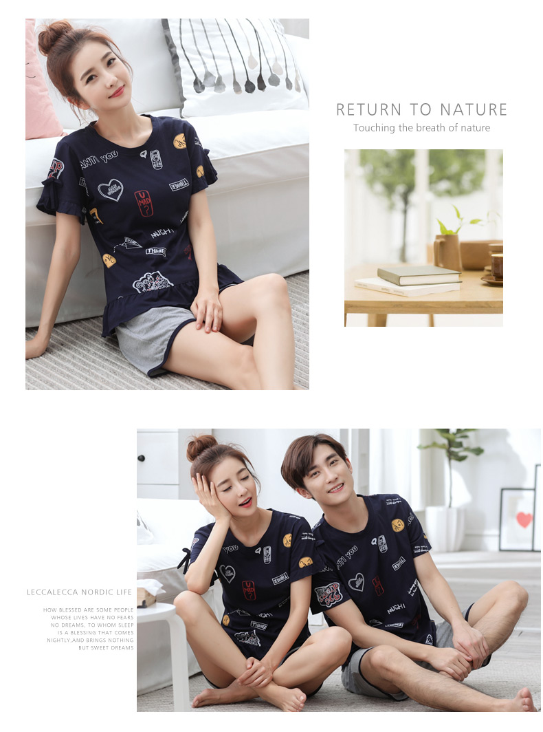 Pyjama mixte en Coton à manche courte - Ref 3005860 Image 31