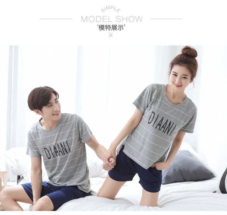 Pyjama mixte en Coton à manche courte - Ref 3005860 Image 9