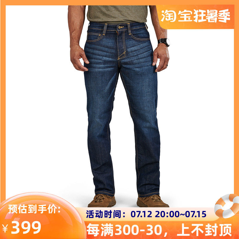 Lone Code Special 5.11 74477 Straight Leg Elastic Tactical Jeans Outdoor Casual Wash Military Fan Men's Trousers