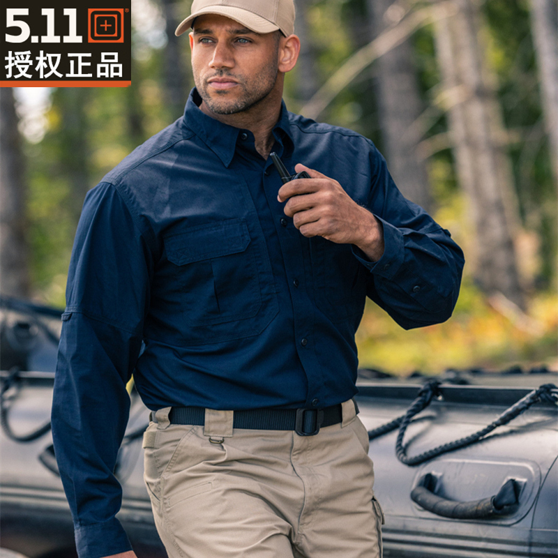 American 5.11 Taclite Pro plaid long-sleeved tactical shirt 72175 lightweight special service suit outdoors