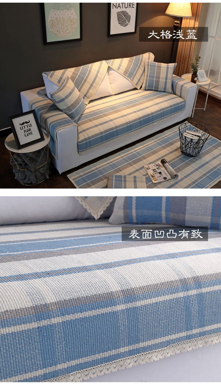 Bông chống trượt ghế sofa vải đệm Four Seasons chung tối giản phòng khách hiện đại sofa đệm trở lại khăn liệm Bắc Âu - Ghế đệm / đệm Sofa đệm cho ghế gỗ