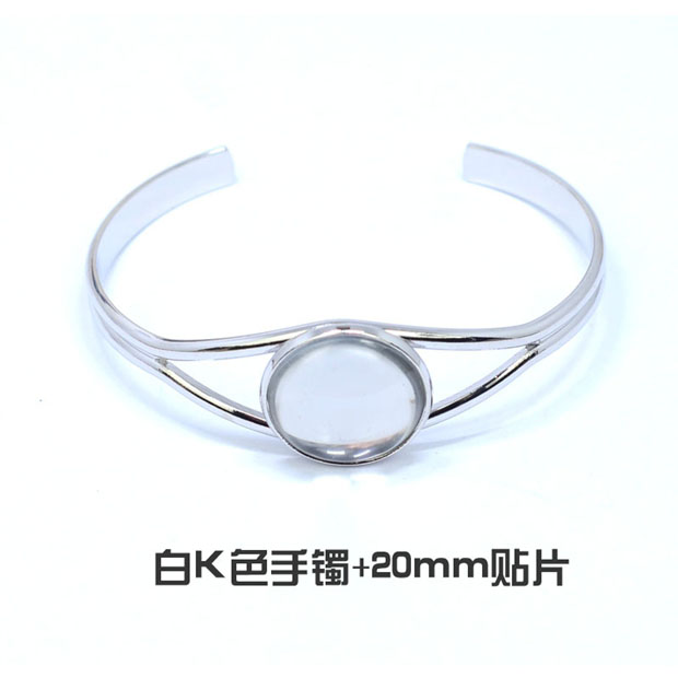 Thời gian đá quý patch vòng đeo tay nữ tự làm đồ trang sức thủ công gói hoa khô dán ảnh bản đồ phụ kiện vòng đôi