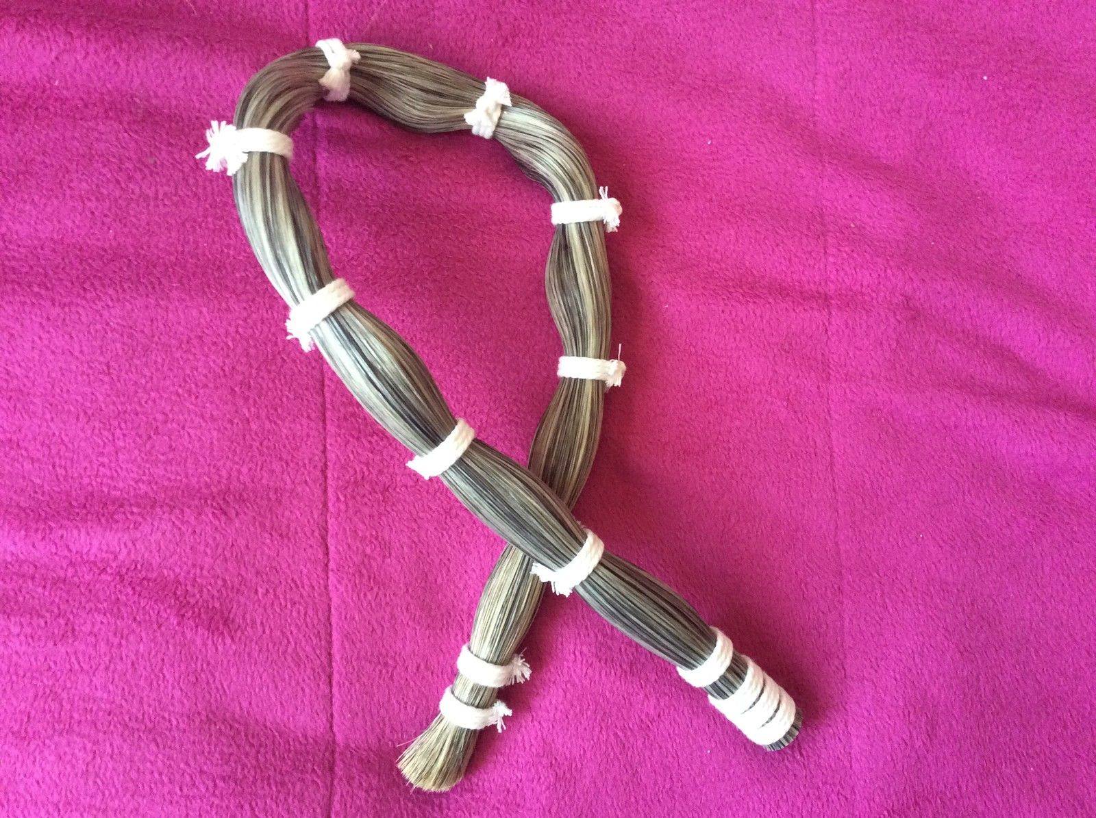 Half catty 250g grey natural mantail fur matail Ticinarch hair wool woven harmonica Maltail