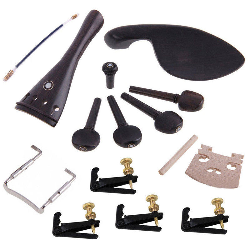 Violin accessories full set of uwood violin accessories violin code sound post fine tuning tail rope gill screw
